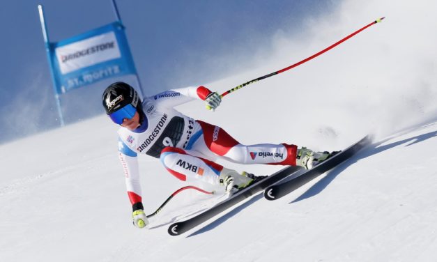 Mikaela Shiffrin devant Lara Gut-Behrami