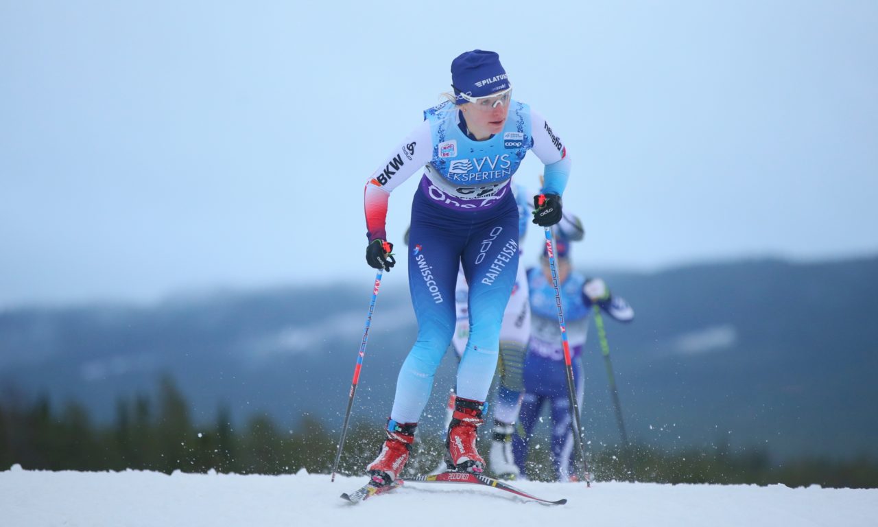 Nadine Fähndrich sur son premier podium