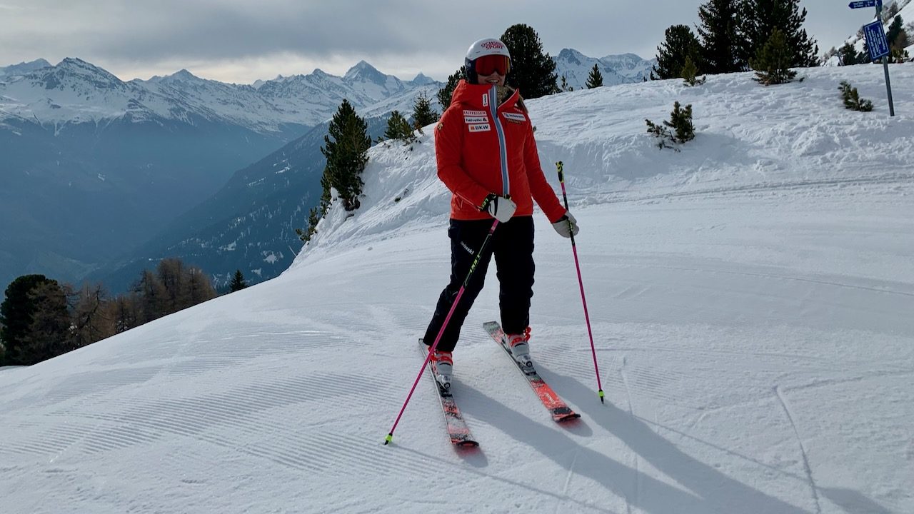 Mélanie Meillard est de retour sur les skis