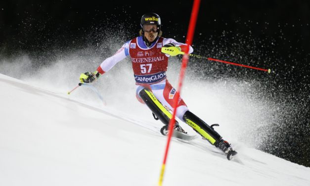 Marc Rochat sur le podium à Jaun