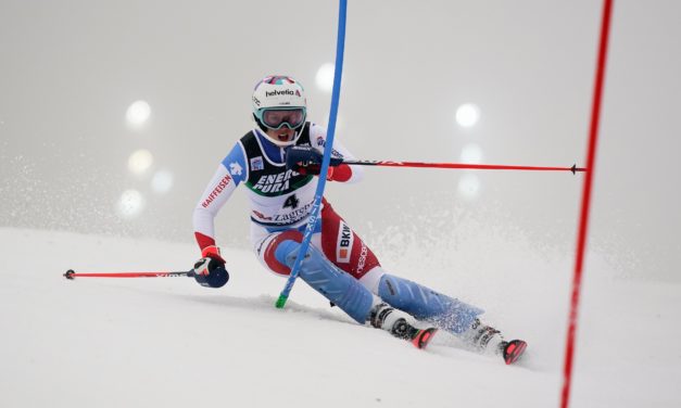 Sur son nuage, Michelle Gisin encore sur le podium