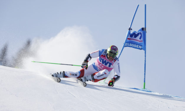 Justin Murisier en super-G à Garmisch-Partenkirchen