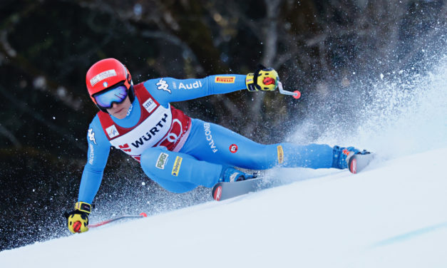 Jasmina Suter 7e, Brignone et Hütter en démonstration