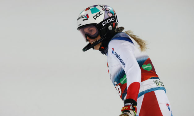Aline Danioth réalise une démonstration en Coupe d’Europe