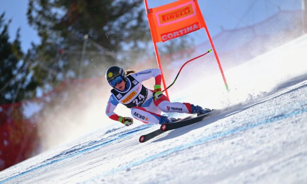 Jasmina Suter sur la boîte à Sarntal