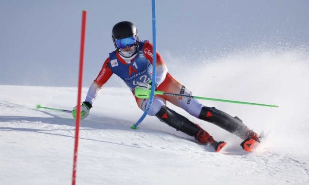 Tanguy Nef marque des points dans les Dolomites