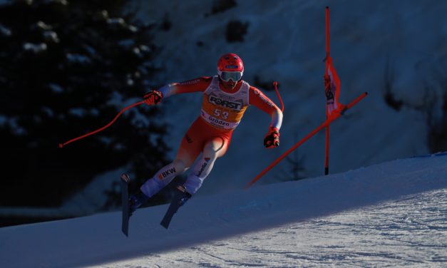 Arnaud Boisset au départ de la descente de Bormio