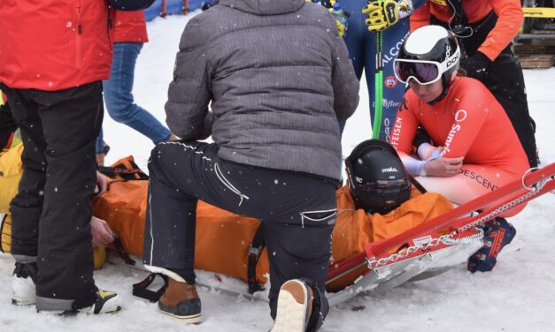 Malorie Blanc chute et se blesse à Crans-Montana