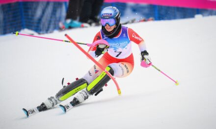 Amélie Klopfenstein en Coupe du monde à Courchevel