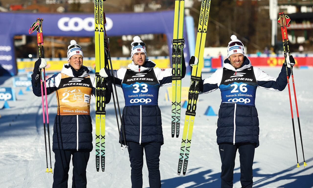 Les Norvégiens évidemment devant sur le 10 km à Toblach