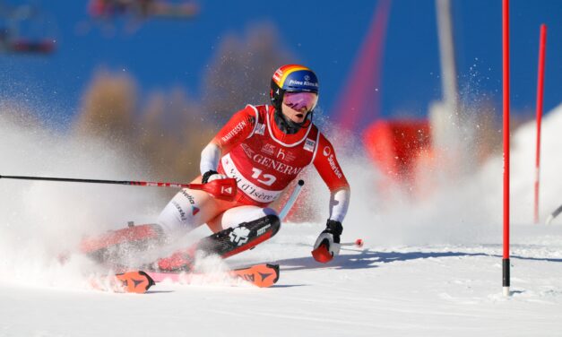 Tanguy Nef au pied du podium en Coupe d&rsquo;Europe
