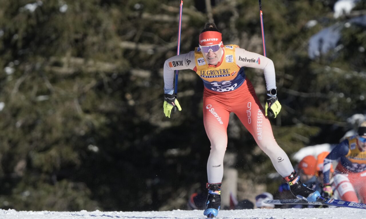 Nadine Fähndrich en grande forme à Davos