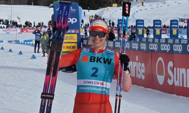 Nadine Fähndrich brille sous le soleil du Haut-Valais