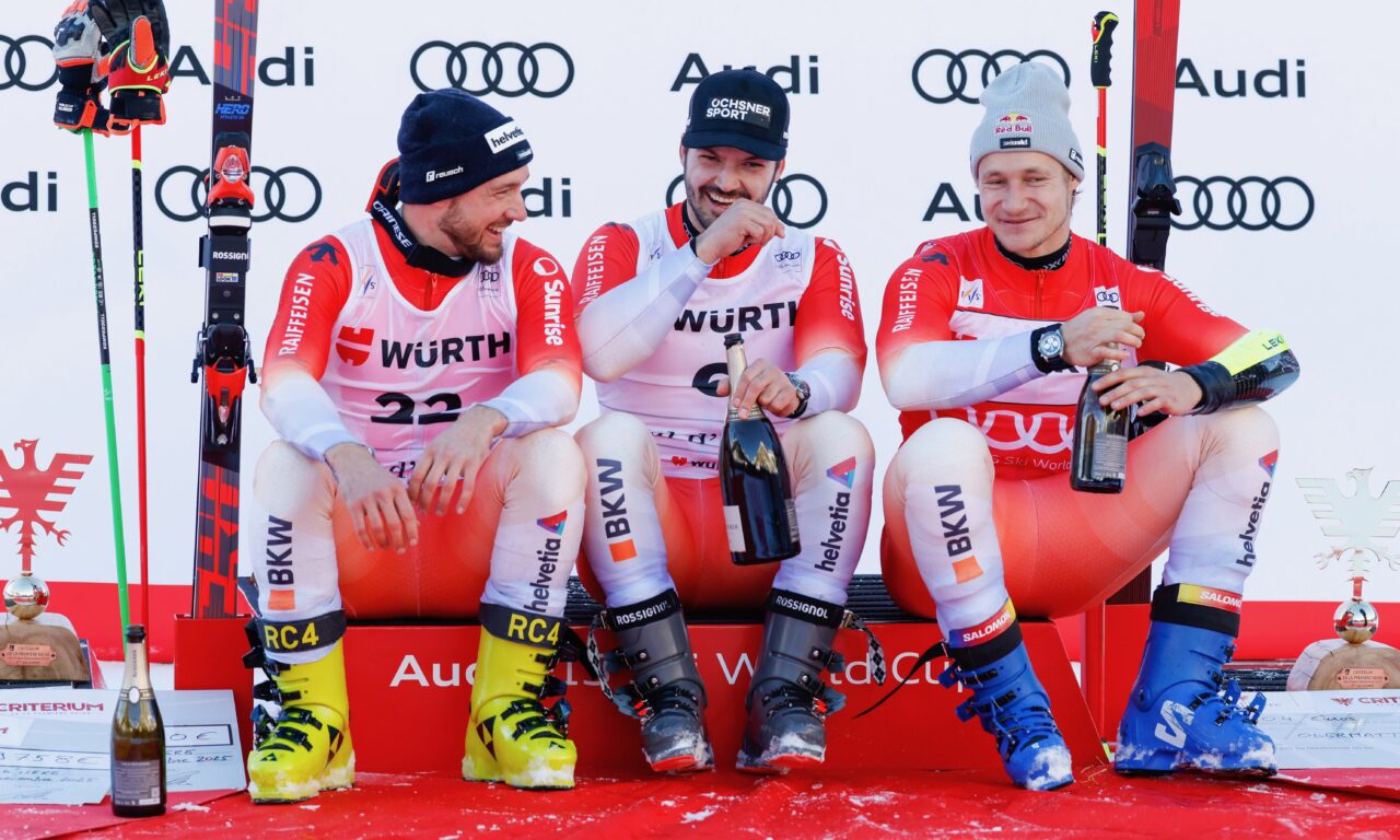 Treize skieurs suisses à l&rsquo;assaut du Chuenisbärgli