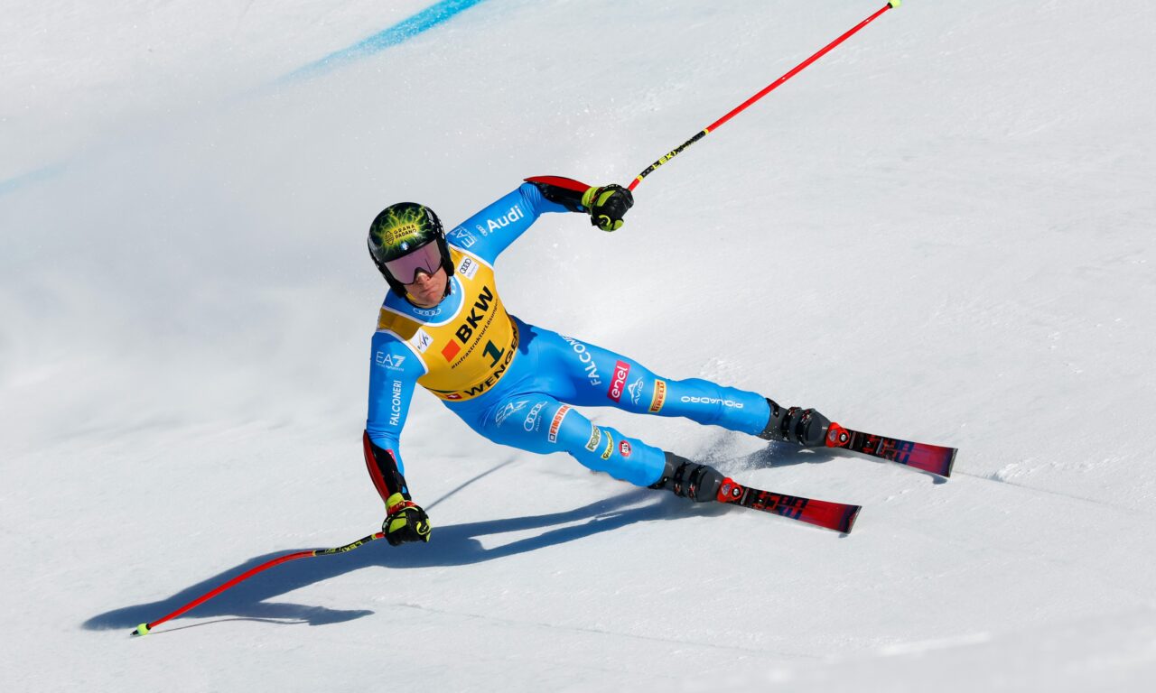 Giovanni Franzoni immense sur le Lauberhorn