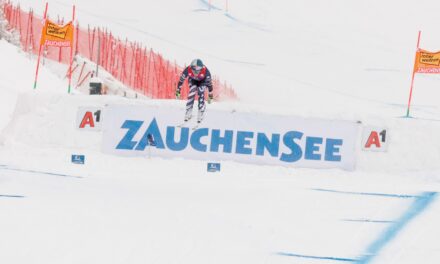 Lindsey Vonn en patronne, Janine Schmitt surprend