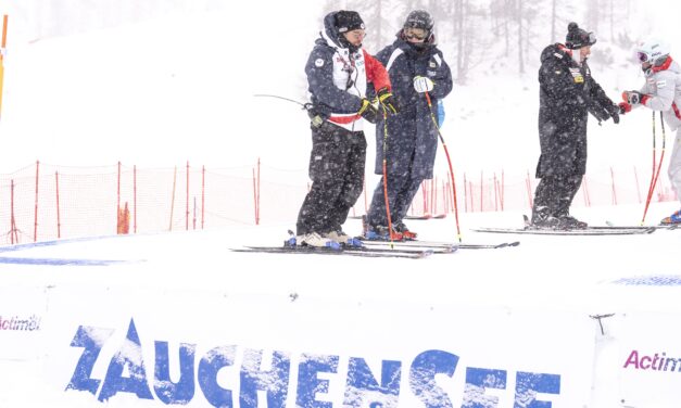 Le départ de la descente de Zauchensee abaissé