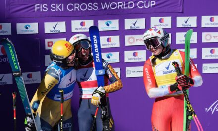 Saskja Lack sur la boîte, Fanny Smith chute lourdement