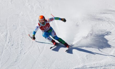 Miha Hrobat devant à Kvitfjell, Suisses en retrait