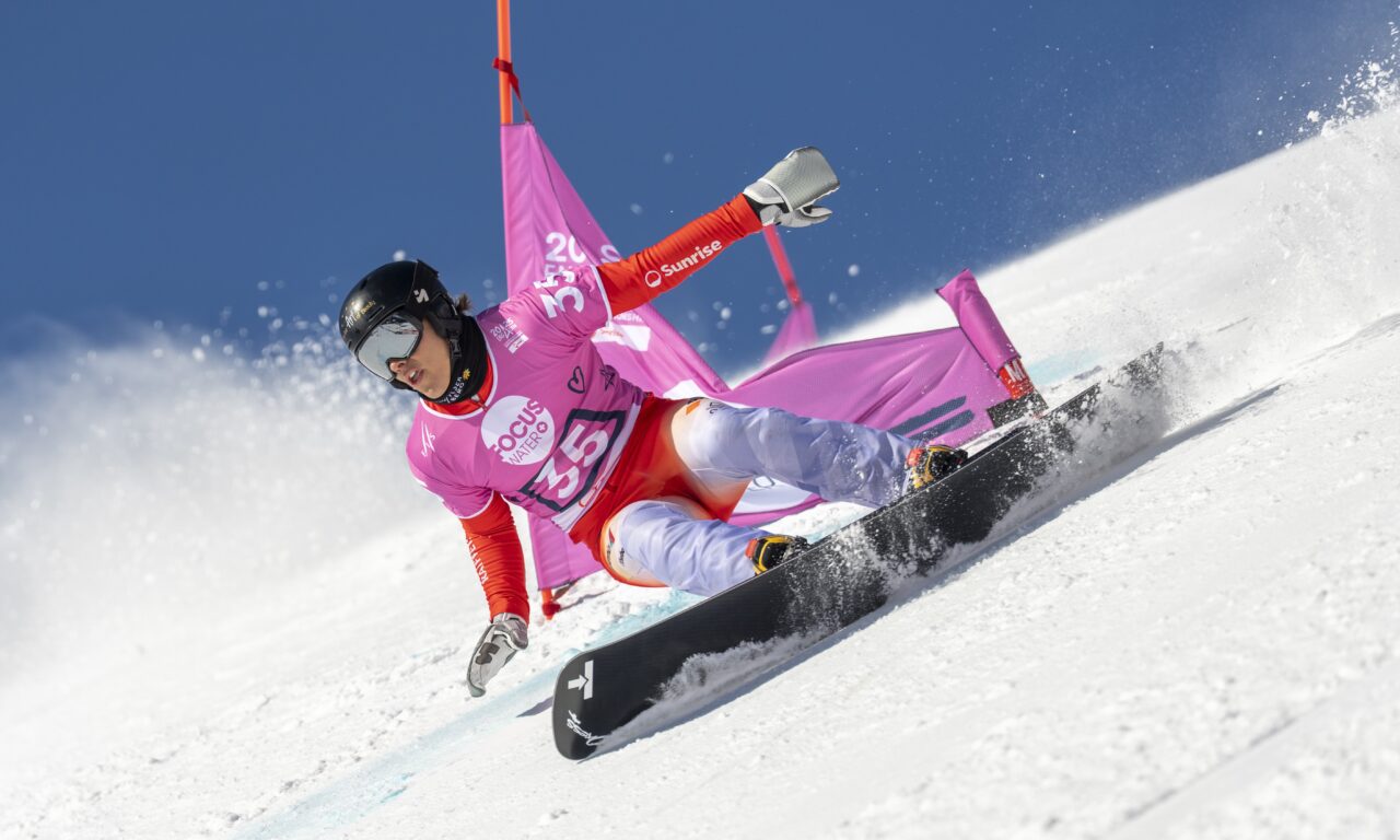 Les Suisses au pied de la boîte à Winterberg